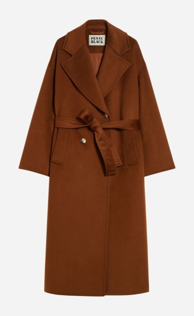 PENNYBLACK  Cappotto doppiopetto in pregiato drap di pura lana