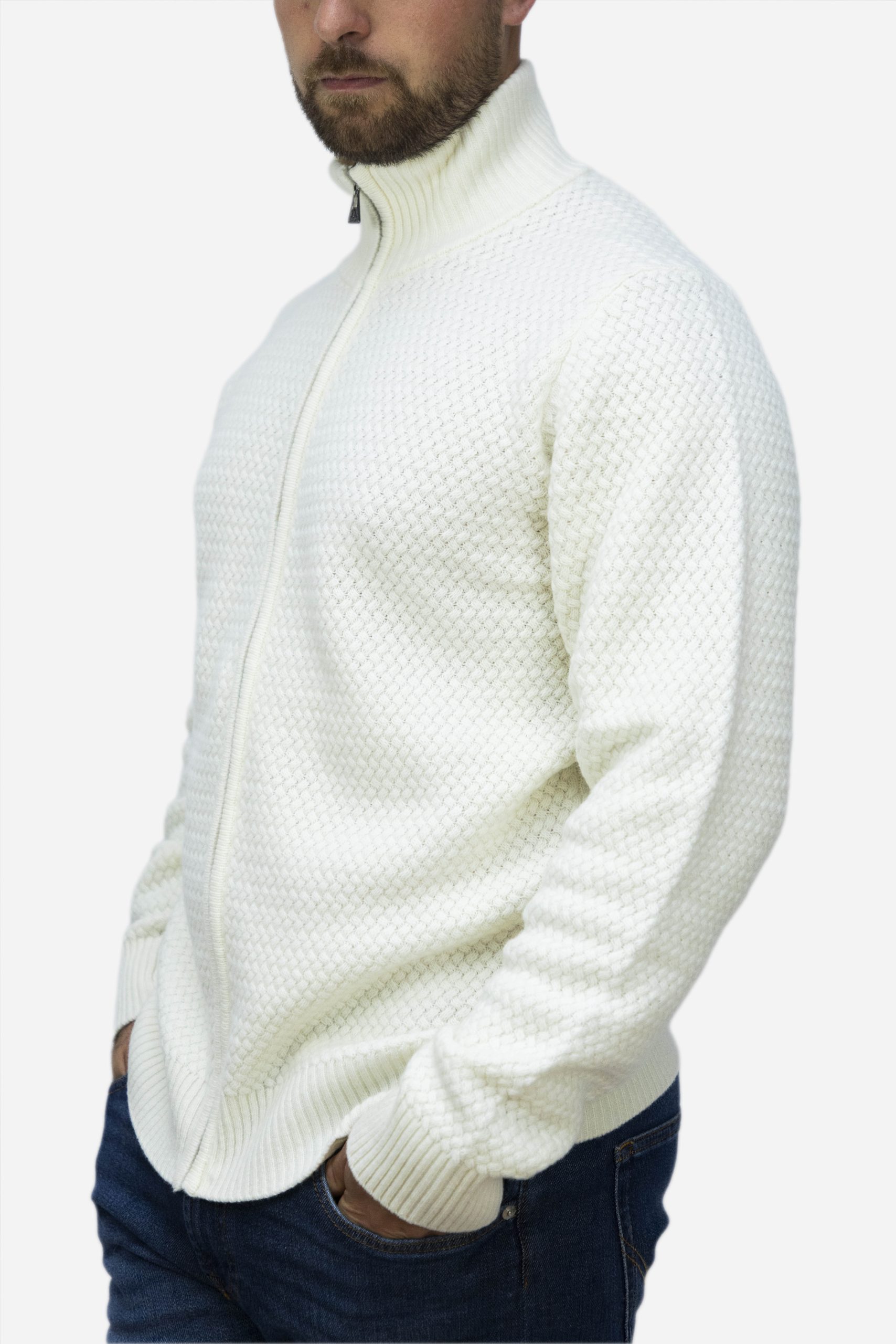 <strong>ROY ROGER'S</strong> Maglia full zip in lana merino - immagine 2