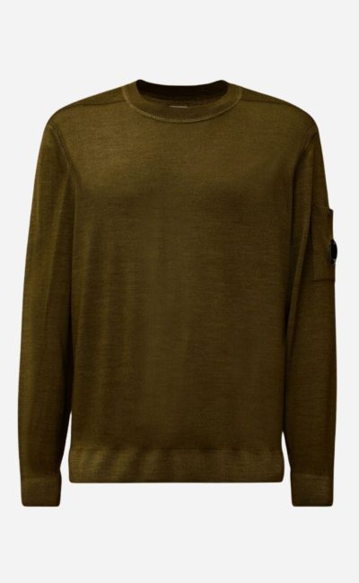 C.P. COMPANY  Maglia effetto mélange in Fast Dyed