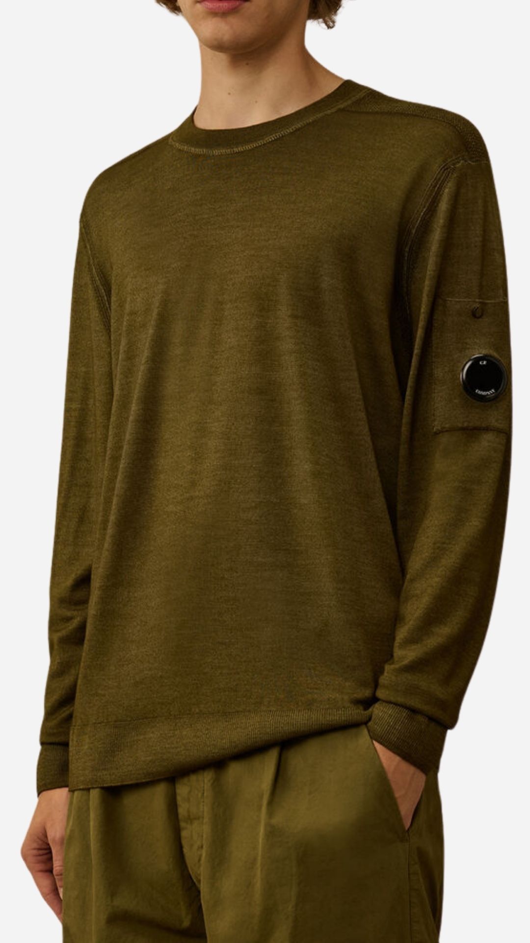 <strong>C.P. COMPANY</strong> Maglia effetto mélange in Fast Dyed - immagine 2