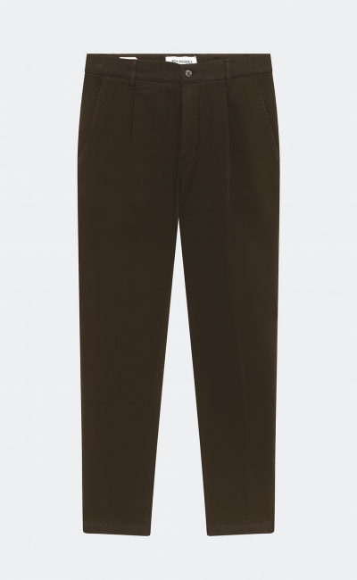 ROY ROGER’S Pantalone in gabardina winter carrot fit marrone