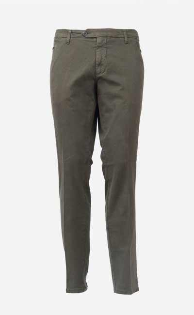 ROY ROGER’S Pantalone tasche america in gabardina read brown
