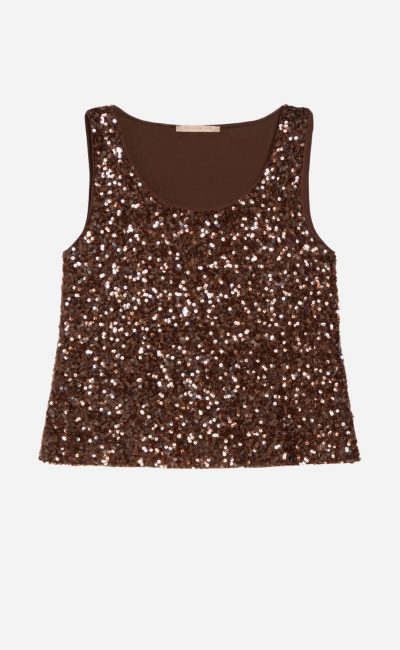 PENNYBLACK  Canotta in paillettes all-over