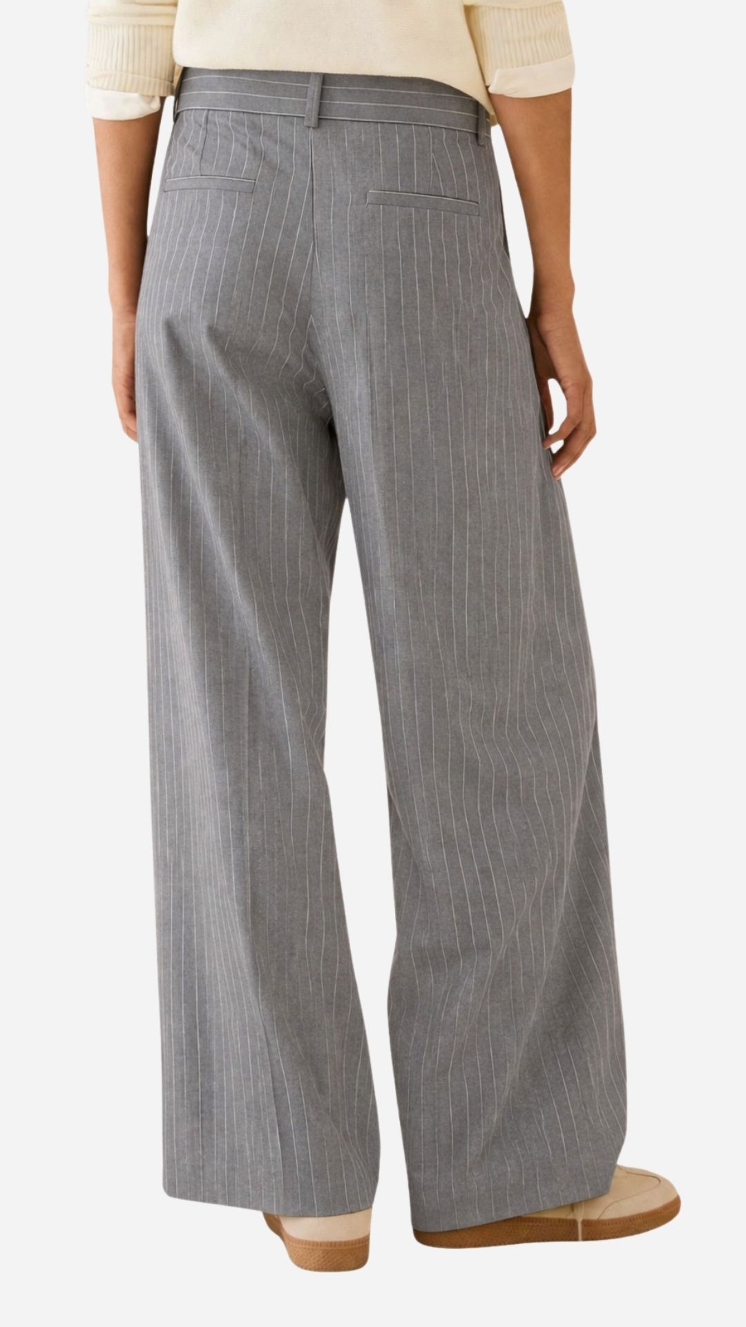 <strong>PENNY BLACK</strong> <br> Pantaloni gessati gamba dritta grigio melange - immagine 3