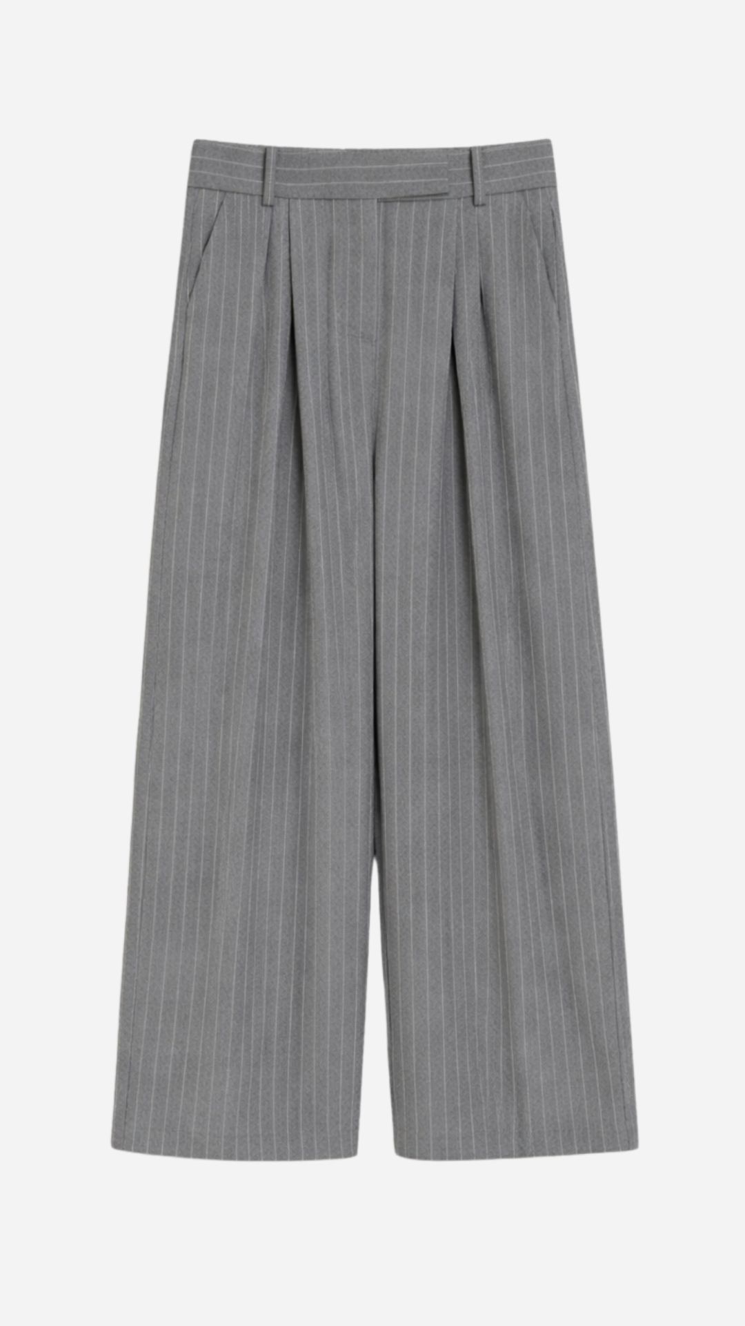 <strong>PENNY BLACK</strong> <br> Pantaloni gessati gamba dritta grigio melange