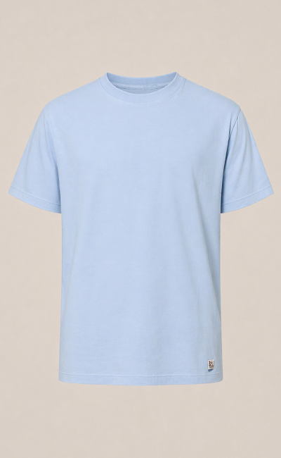  ROY ROGER’S  T-Shirt uomo in cotore celeste