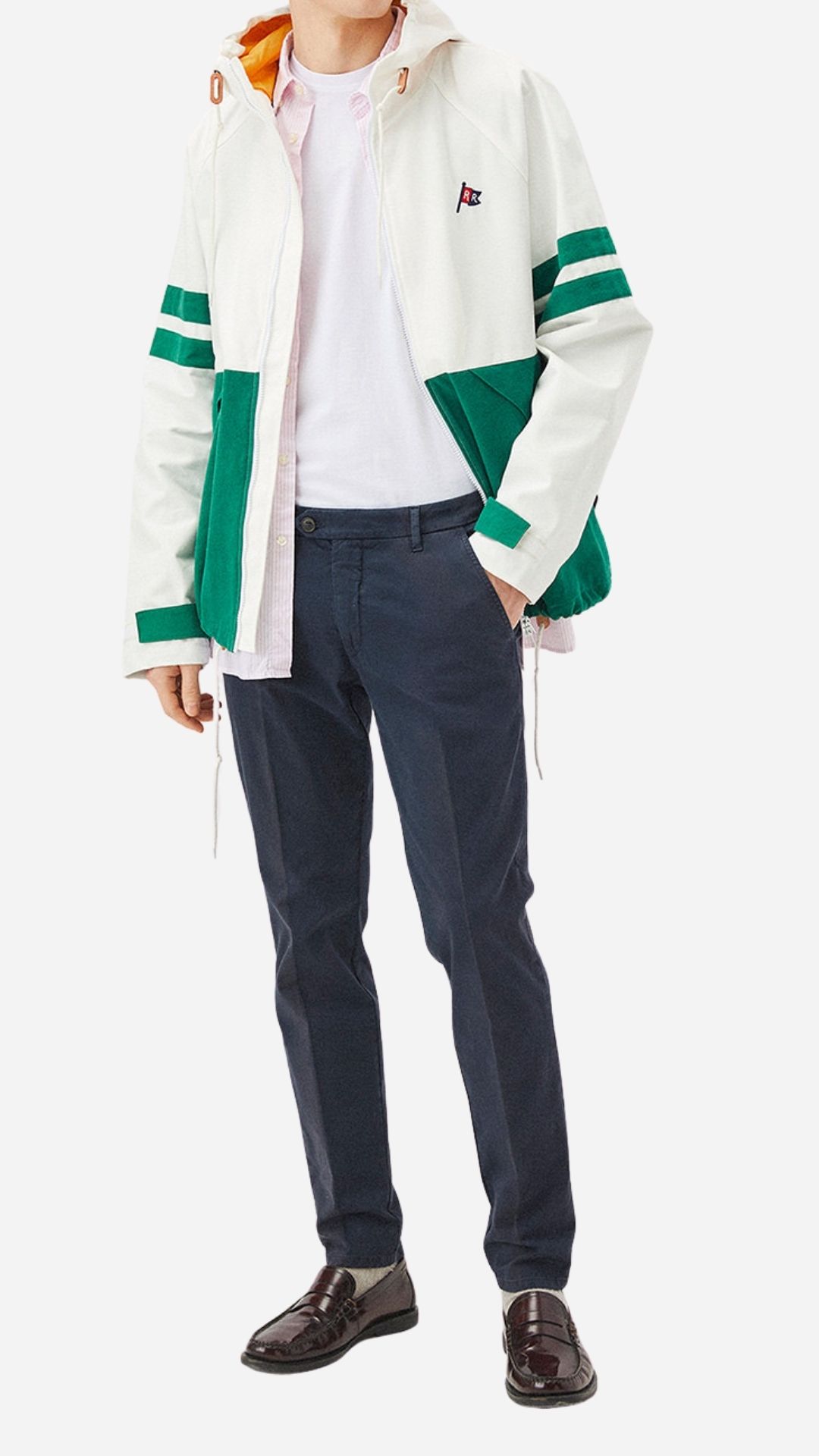 <strong>ROY ROGER'S</strong> Pantalone chino in gabardina blu - immagine 3