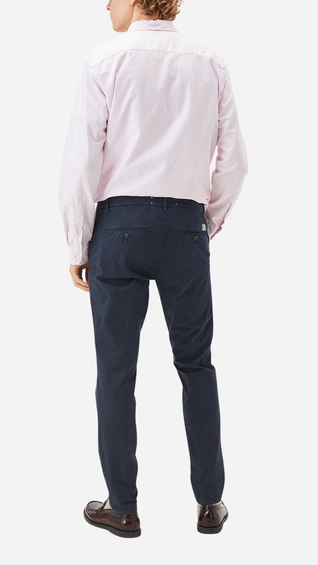 <strong>ROY ROGER'S</strong> Pantalone chino in gabardina blu - immagine 4