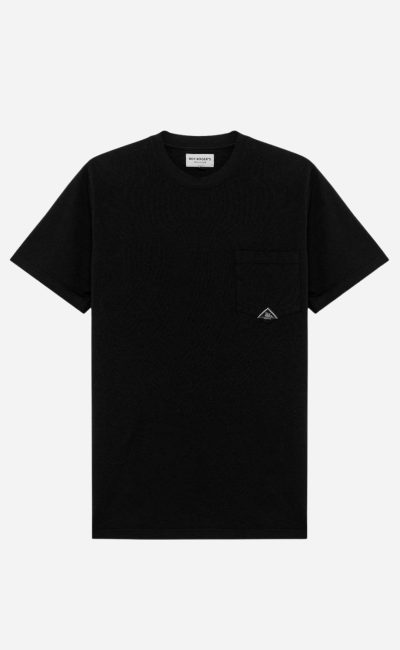 ROY ROGER’S T-Shirt girocollo in puro cotone nero