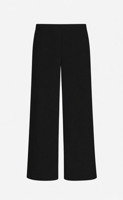PENNY BLACK Pantaloni in fluido tessuto sablé nero