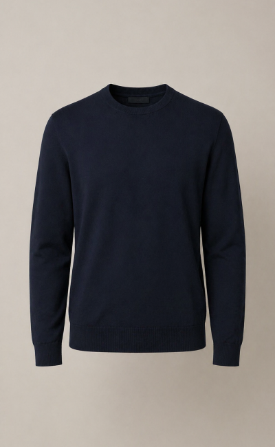  HESKIMO  Maglia girocollo tensilk blu