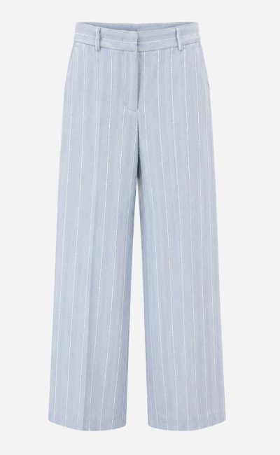 MANUEL RITZ Pantalone ampio con riga in cotone