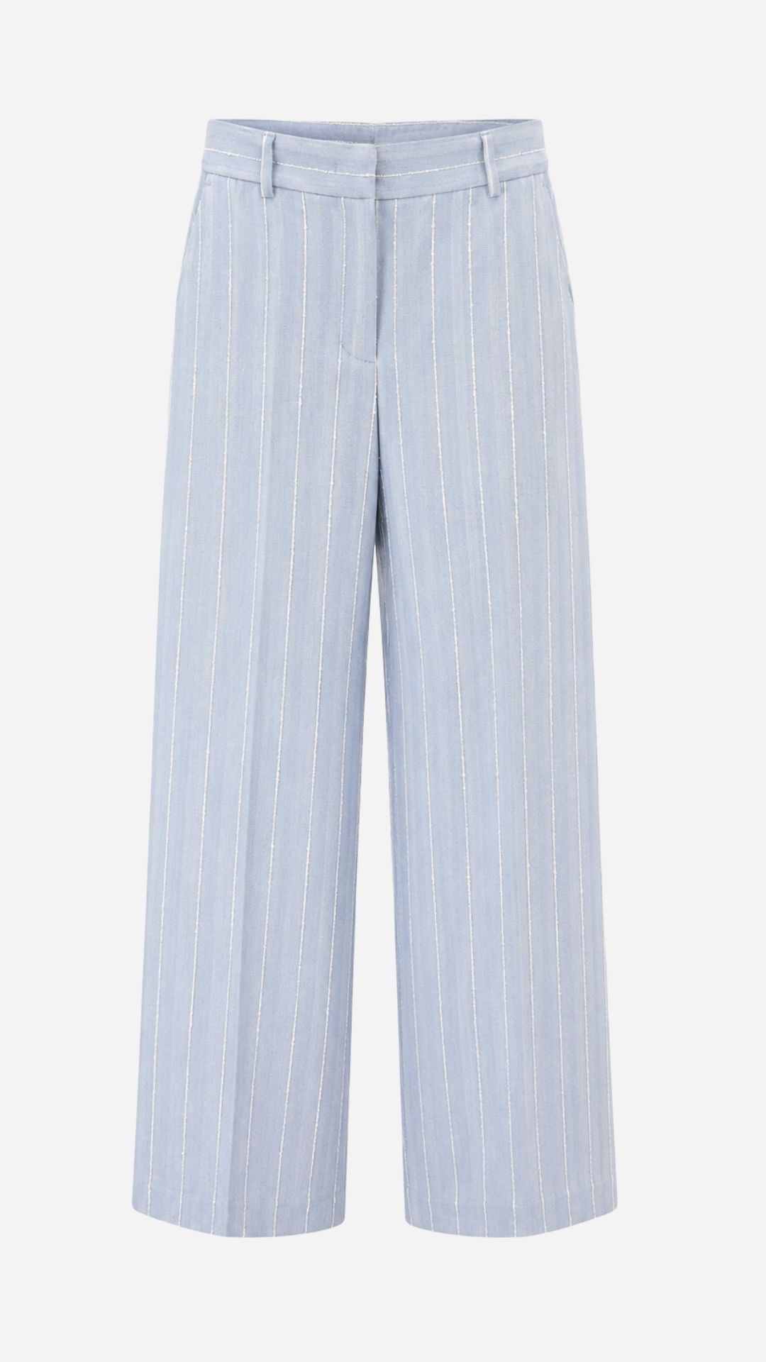 <strong> MANUEL RITZ </strong> Pantalone ampio con riga in cotone