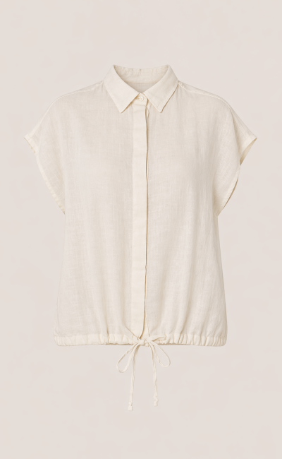  ROY ROGER’S  Camicia in lino dyed butter