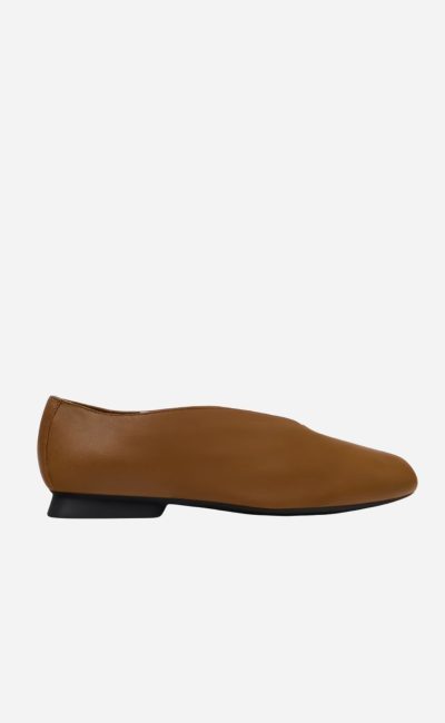 CAMPER Ballerine in pelle di vitello marrone