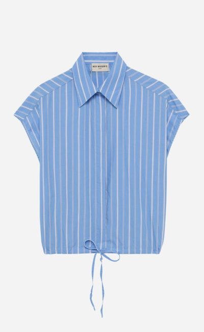 ROY ROGER’S Camicia in popeline di cotone a righe