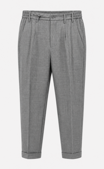 HESKIMO Pantalone in misto lana con pinces