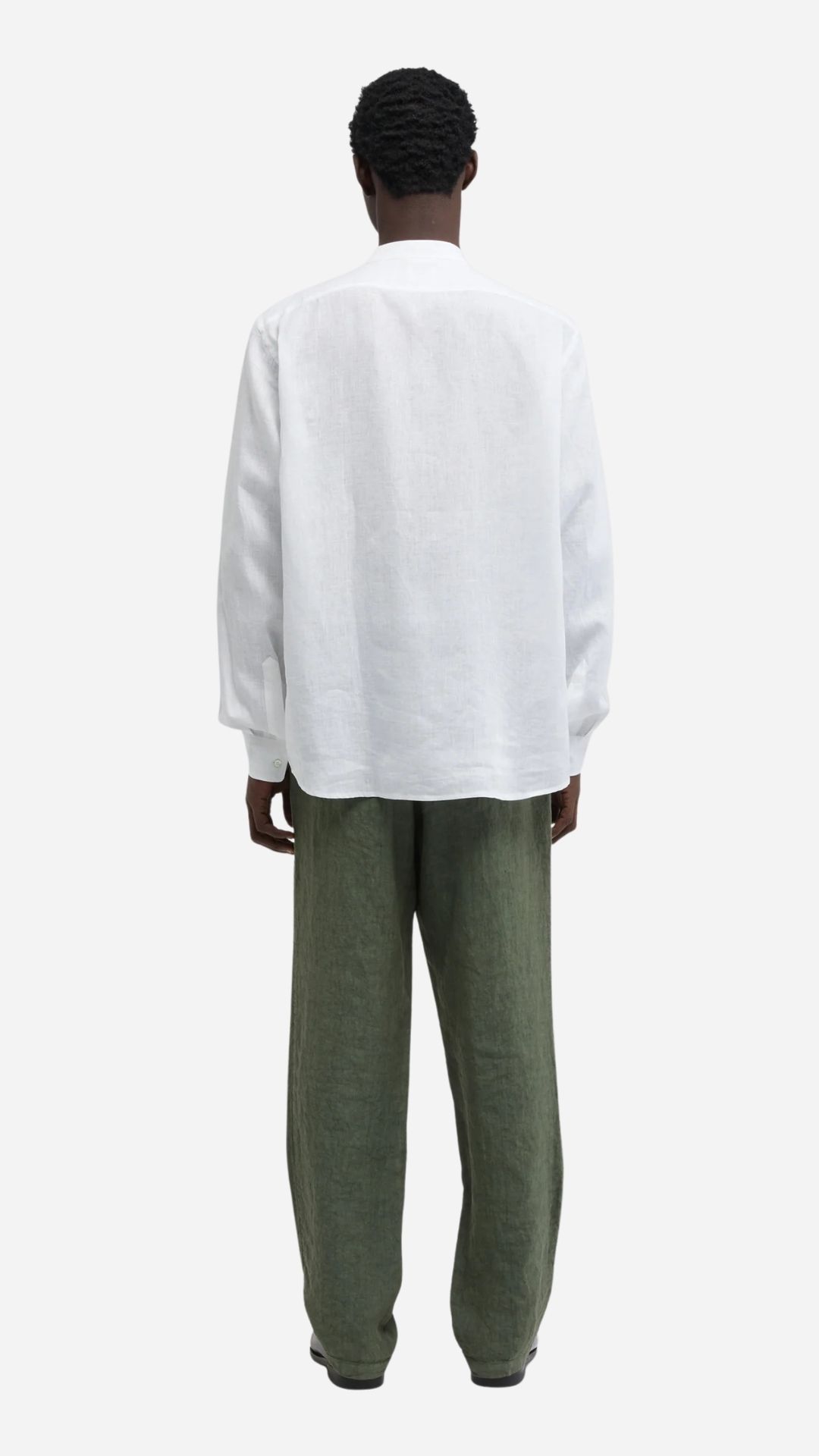 <strong>ASPESI</strong> Camicia collo coreana in lino - immagine 3