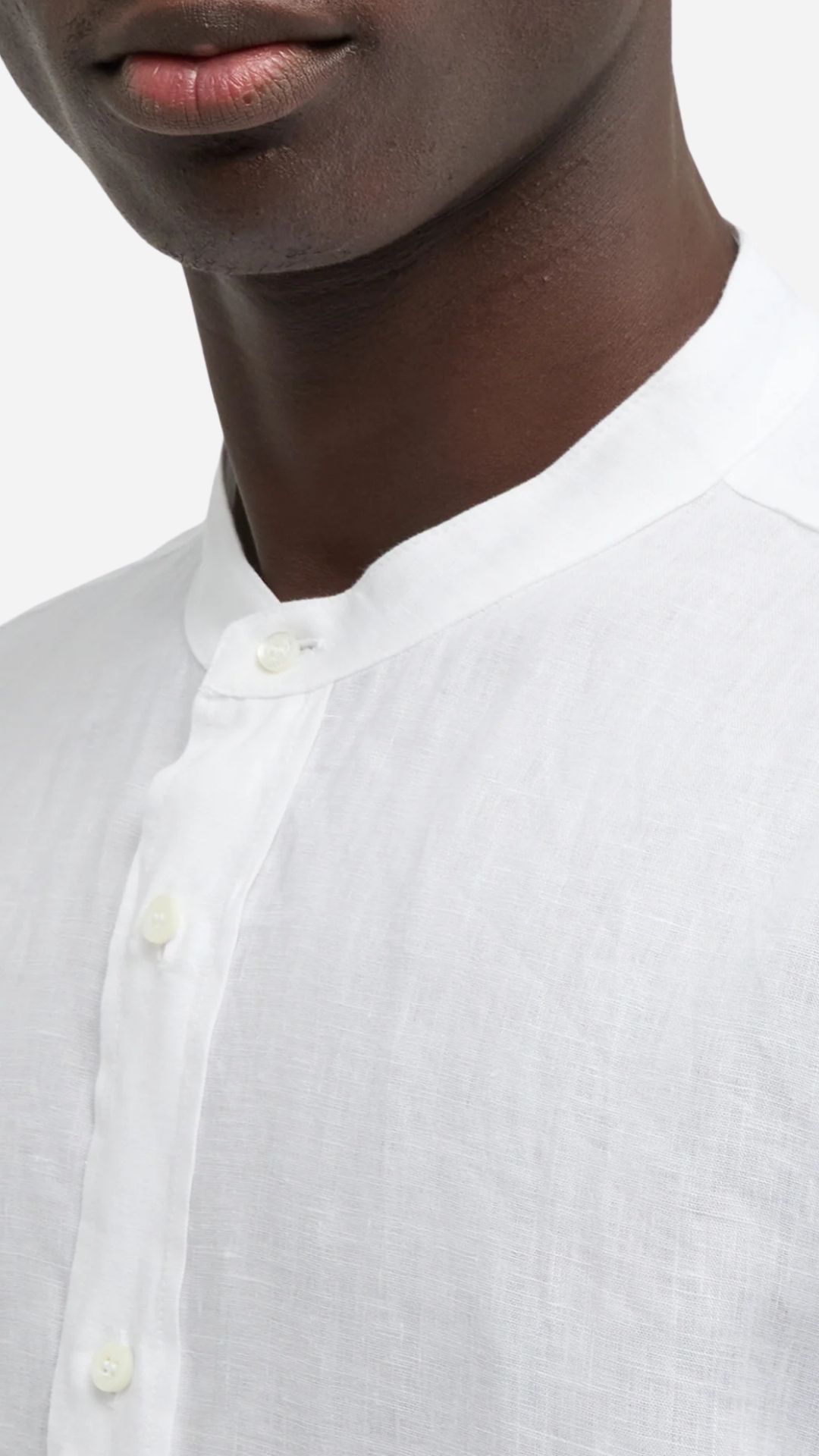 <strong>ASPESI</strong> Camicia collo coreana in lino - immagine 4