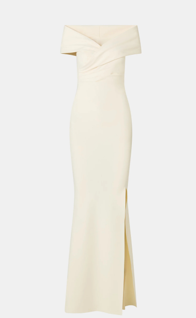 CHIARA BONI LA PETITE ROBE Abito lungo scollo a V