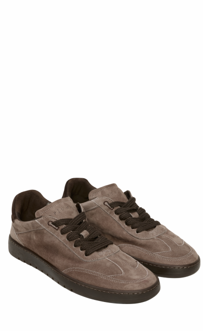 PIUMHA STUDIO Sneaker maschili in pelle scamosciata taupe