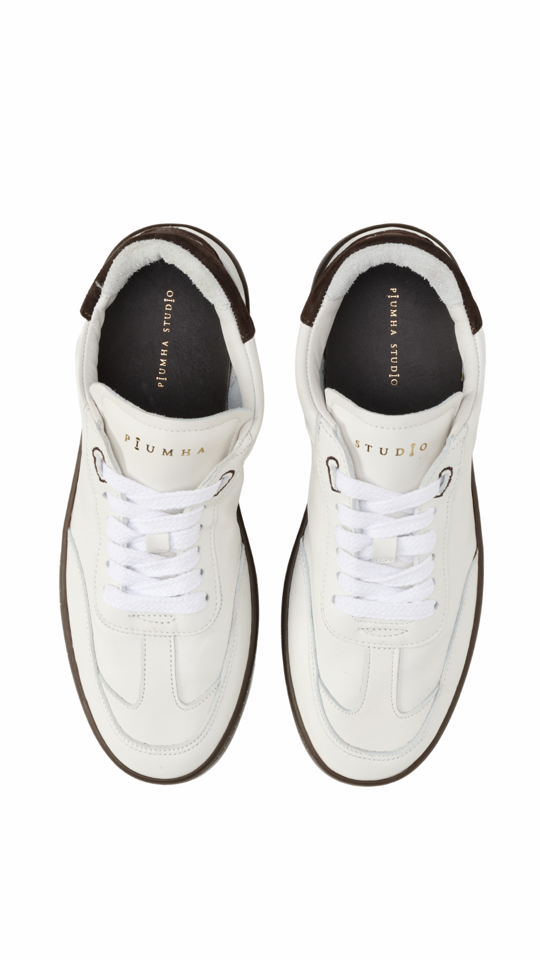 <strong>PIUMHA STUDIO</strong> Sneaker maschili in pelle bianca - immagine 3