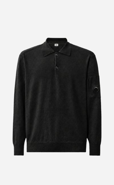 C.P. COMPANY Extrafine merino wool lens polo